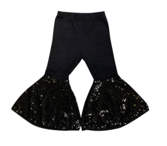 Black Sequin Bells
