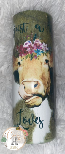 -Just a Girl who Loves Cows 20oz Tumbler