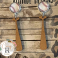 Baseball Bat Earrings